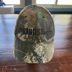 Vintage Gander Mtn. Camouflage Hunting Cap Mens Green Camo Strapback Hat